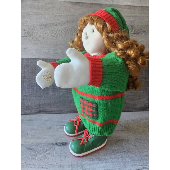 Santa’s Best CHRISTMAS ADORABLES Holiday Animated Musical Doll Girl Vtg W Cord - Picture 6 of 11